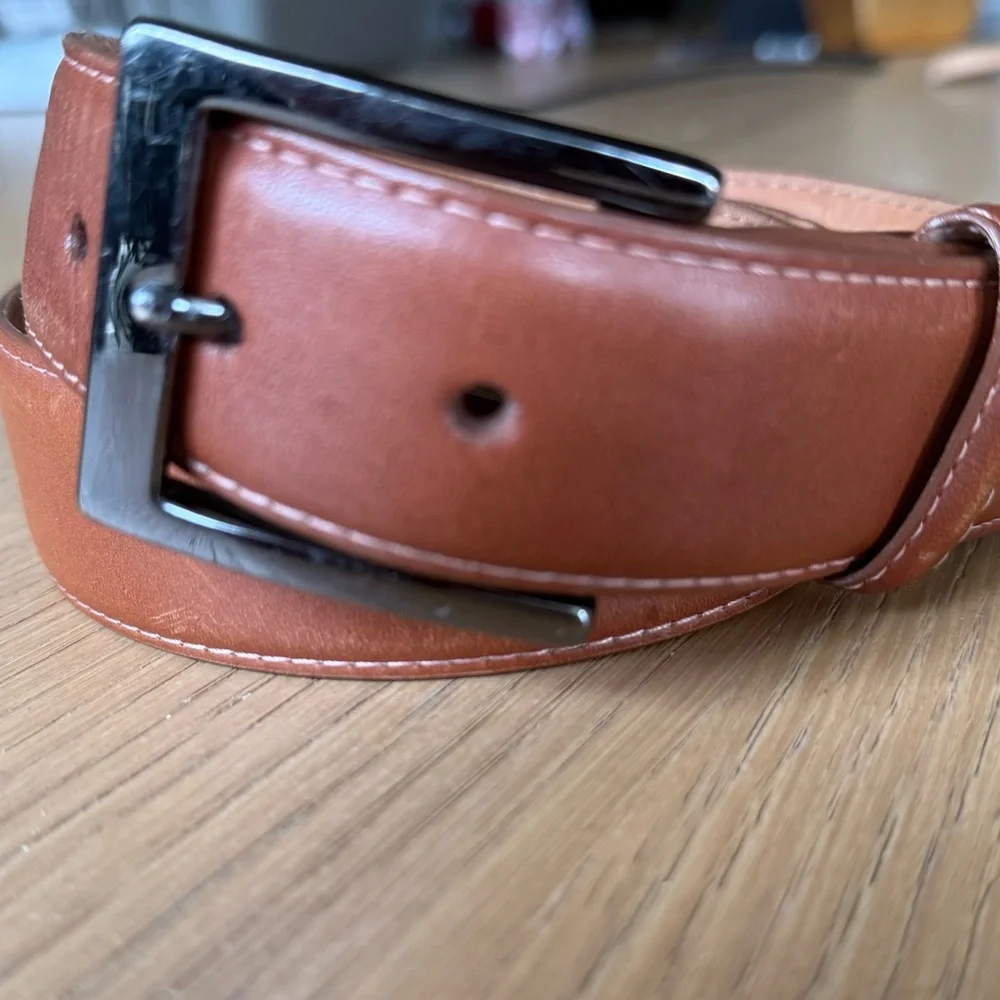 W. KLEINBERG Smooth Leather 1.5” Belt Size 40